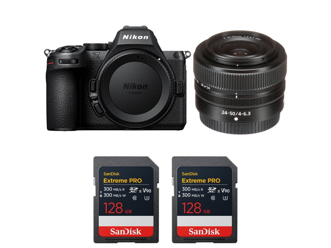 Nikon Z5 Ii + 24-50mm F/4-6.3 + 2 Sandisk 128gb Extreme Pro Uhs-ii Sdxc + Ebook “20 Consejos Para Fotos Que Impactan”