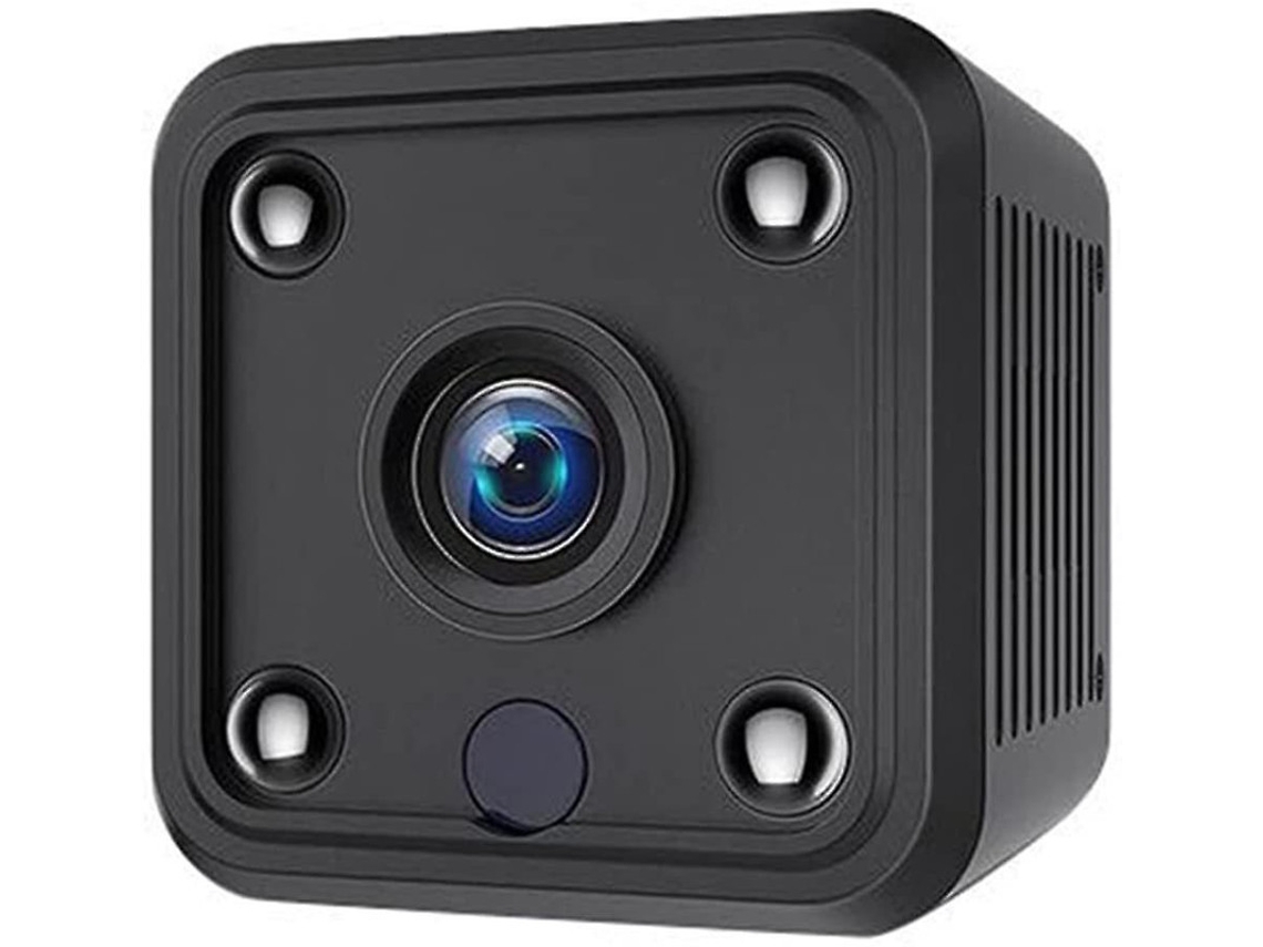 Mini cámara de vigilancia 1080p HD Infrarrojos, Visión Nocturna, Wifi Magnética, Detección de Movimiento. Ideal para el hogar y la oficina Yizhood (Negro)