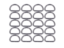 20 Anillas Metálicas En Forma De D De 4x38x23 Mm Para Bolsos, Carteras, Pulseras Y Manualidades.