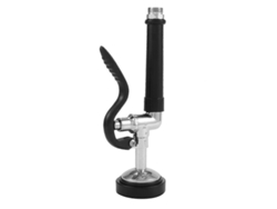 Aspersor Comercial De Prelavado De Alta Presión Con Diseño Ergonómico Y De Bajo Consumo De Agua, Cromado Plateado Y Negro.