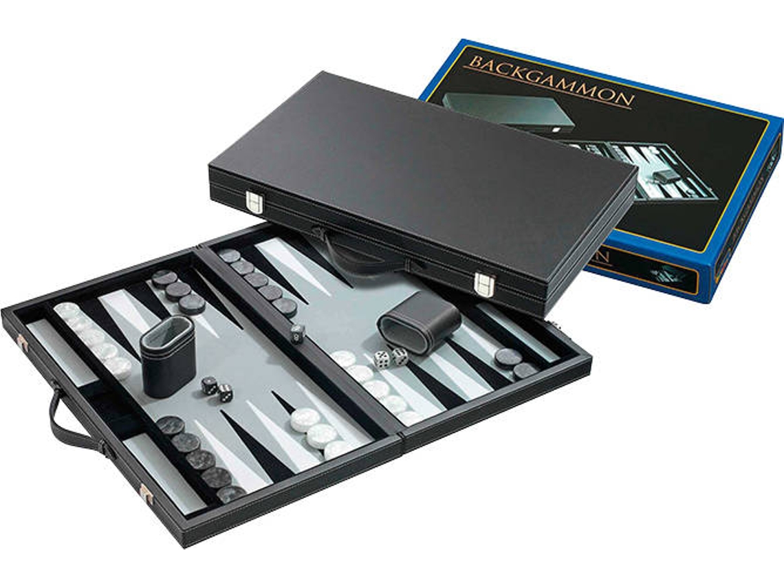 Philos Backgammon gris medio 38x23,5 cm