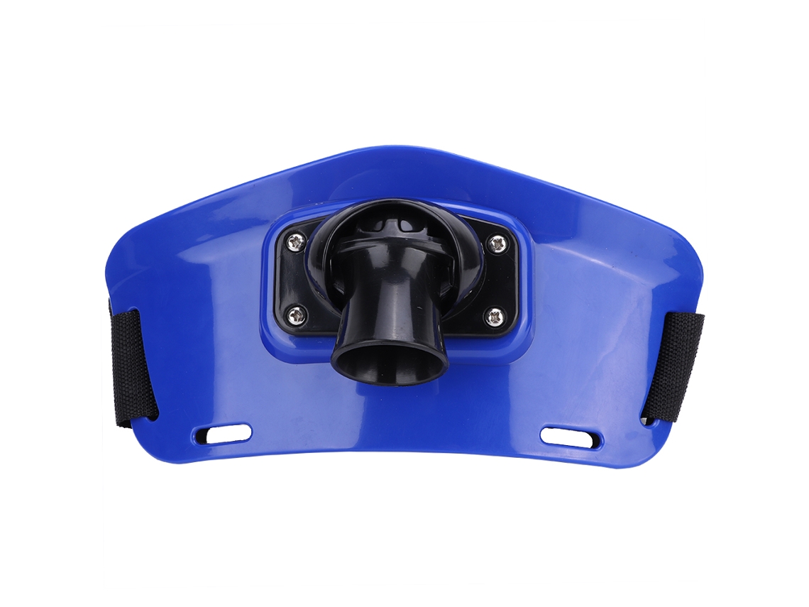 Cinturón de pesca Anub con soporte giratorio, ajustable, de plástico ABS rígido con almohadilla de espuma, azul.