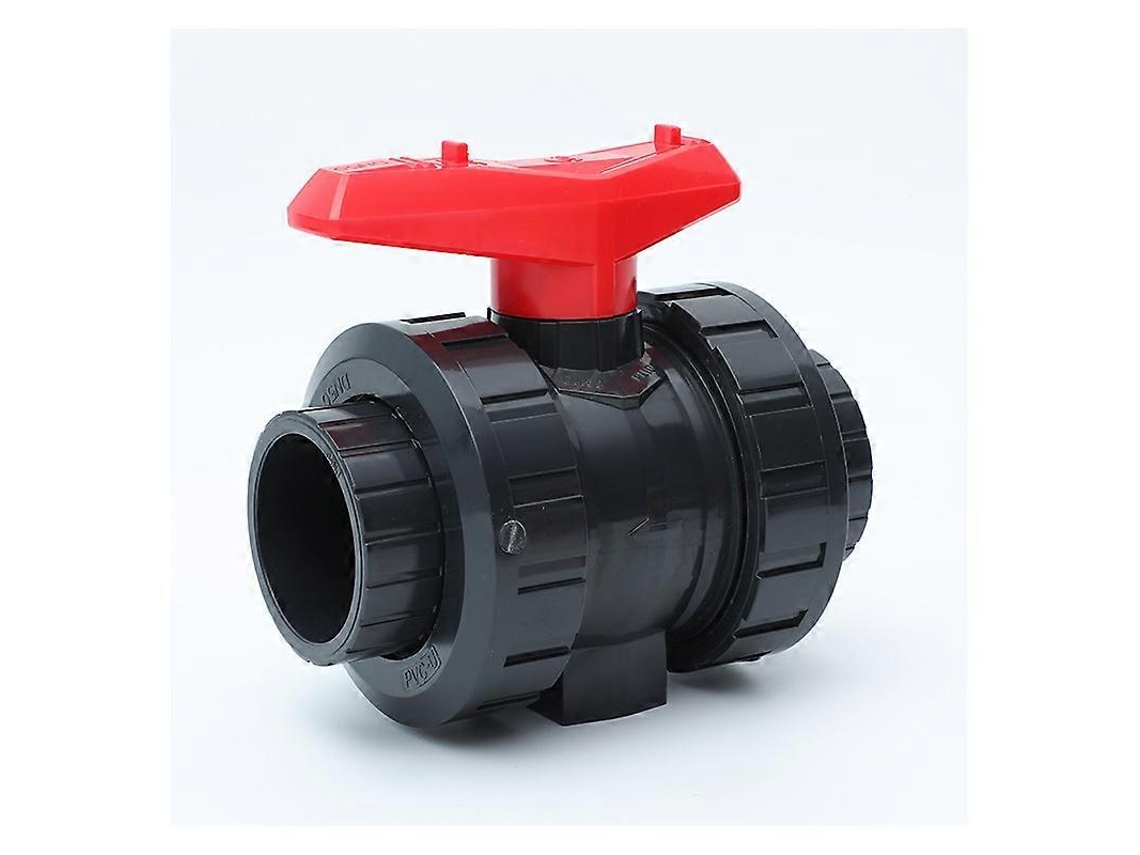 Válvula De Bola Pvc U 32mm 1 Pulgada Para Conexiones Adhesivas Resistente 16 Bar -10°c A 45°c Para Acuario Piscina Jardín