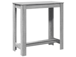 Maison Exclusive - Mesa Alta De Bar Madera Ingeniería Gris Sonoma 102x50x103,5 Cm