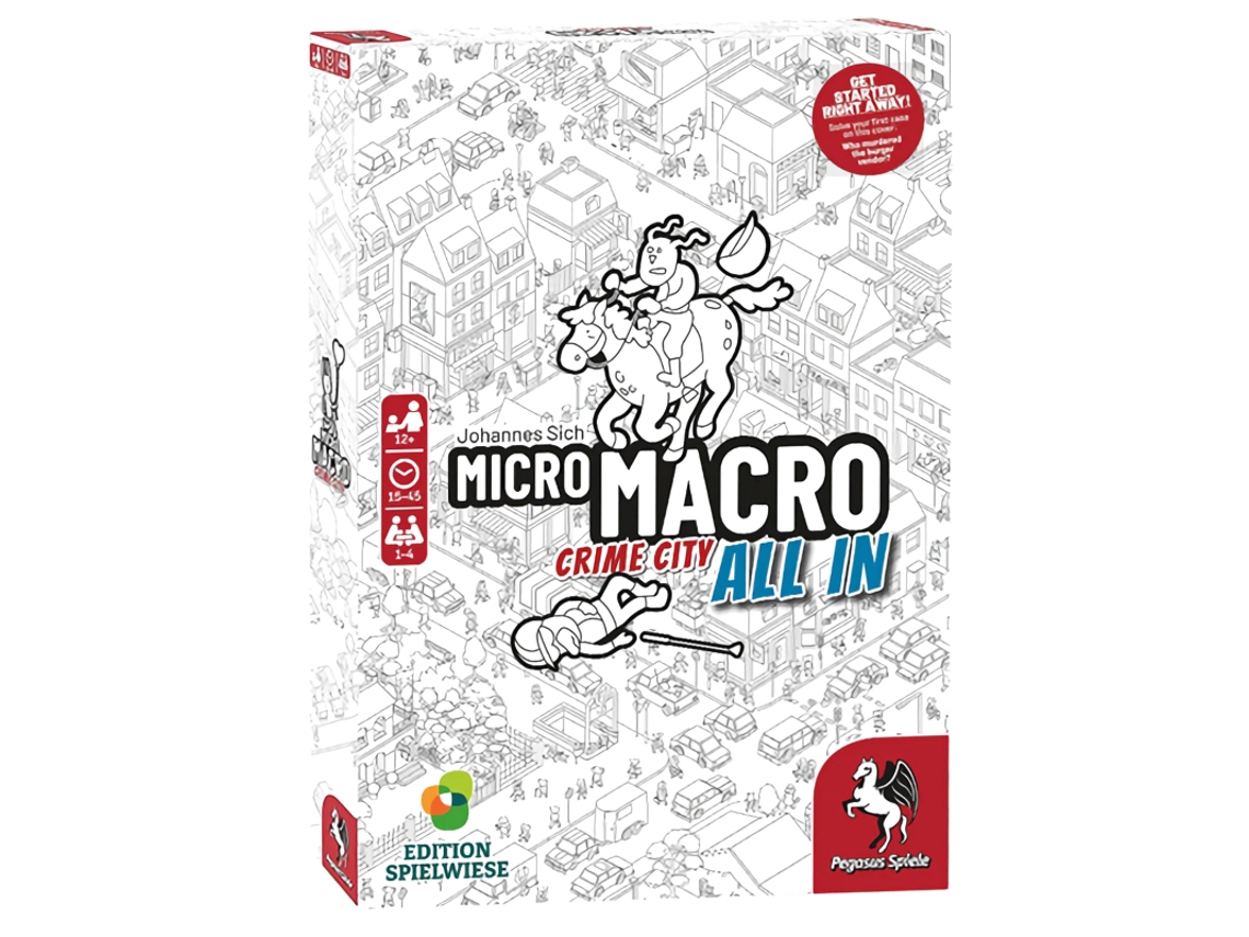 Juego PEGASUS SPIELE Micromacro: Crime City 3 - All In (Edad Mínima Recomendada: 12 años - Inglés)