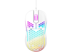 Ratón YIZHOOD 7200DPI Portátil de Gama Alta USB con Cable RGB Gaming Carcasa Celular PC Accesorios para Computadora Portátil Blanco