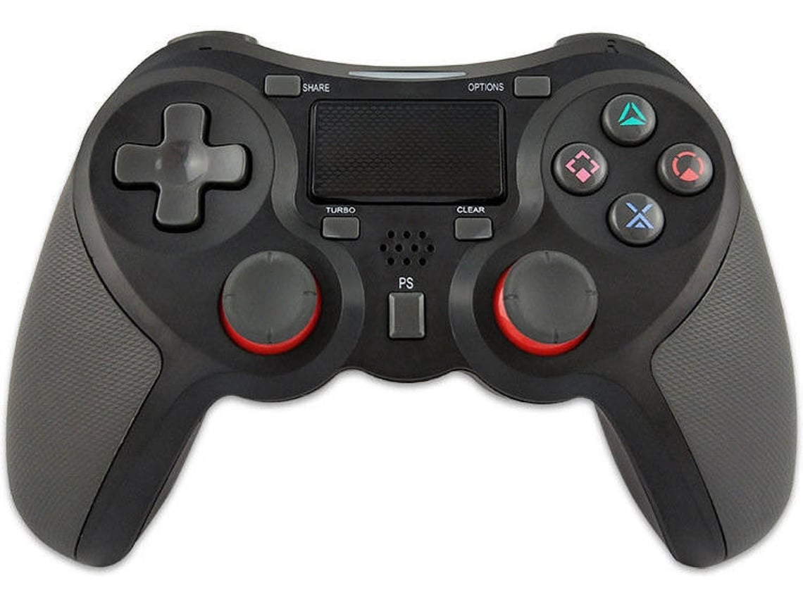 Controlador de juegos inalámbrico Gamepad inalámbrico compatible con Playstation 4 / Playstation 3 / Joypad Touch Panel PCNegro YIZHOOD