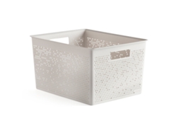 Tatay Bohol - Caja Organizadora Rectangular 20l Plástico Reciclado. Sky White