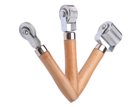 Rodillo de parche para neumáticos con mango de madera, herramienta de reparación de tubos de costura de neumáticos de 6mm/20mm/40mm para fijación d...