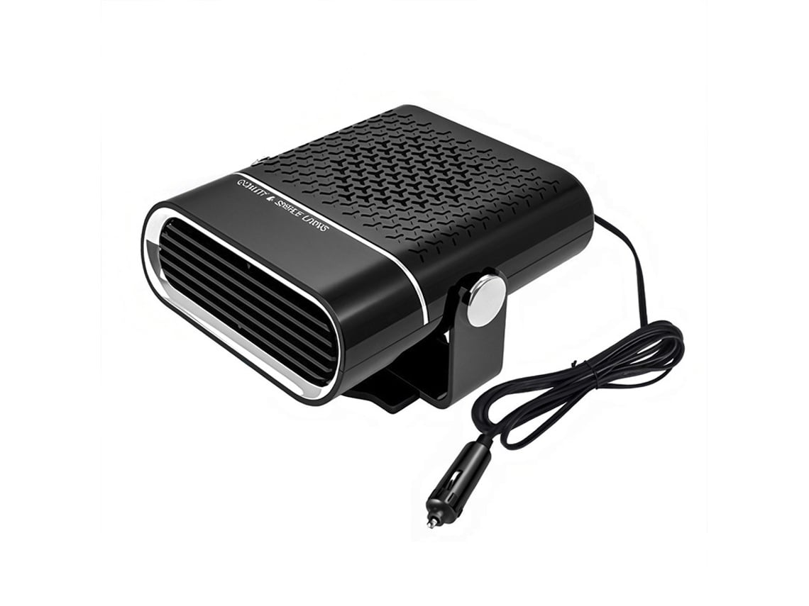 Calentador De Coche De 12 V Desempañador Y Descongelador De Parabrisas Giratorio 360° (negro) Cuich