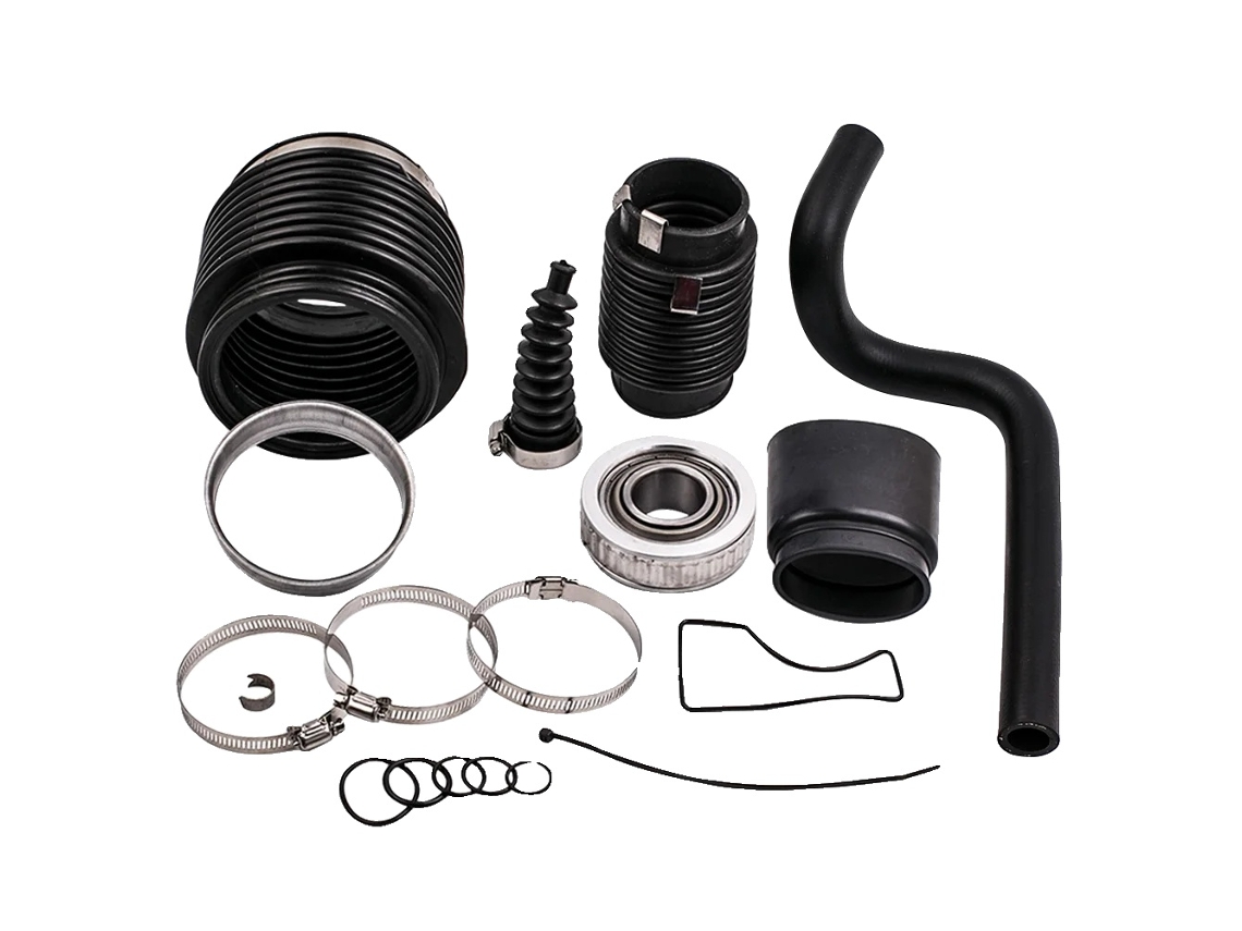 Kit de sellado para espejo de popa Bravo 1/2/3, compatible con motores 3.1 de 4 l, incluye cojinete de cardán y goma OEM duradera.