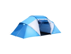 Tienda de campaña, 430 x 240 x 170 cm, un dormitorio, azul y blanco OEM