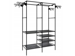 Amplia percha para ropa - 6 estantes