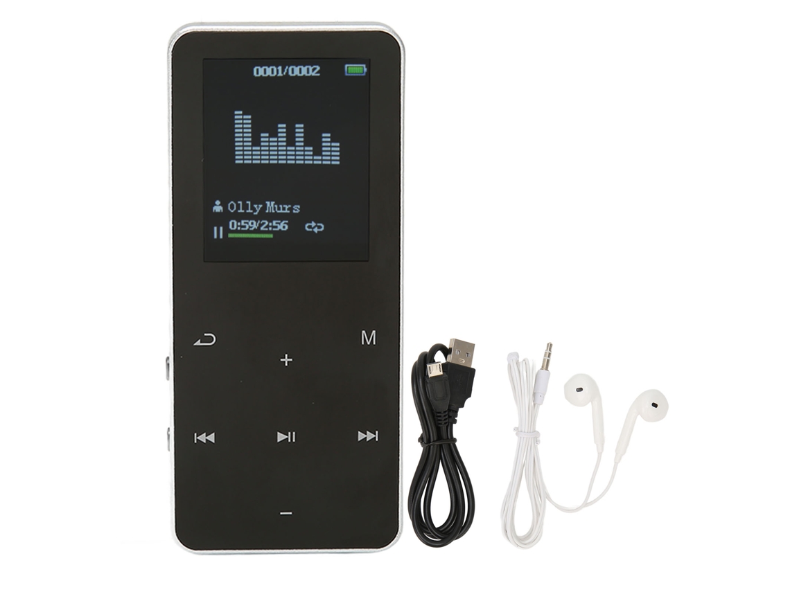 Reproductor Mp3 8g Bluetooth 4.2 Reproductor De Música Portátil Con Diccionario De Traducción Plata