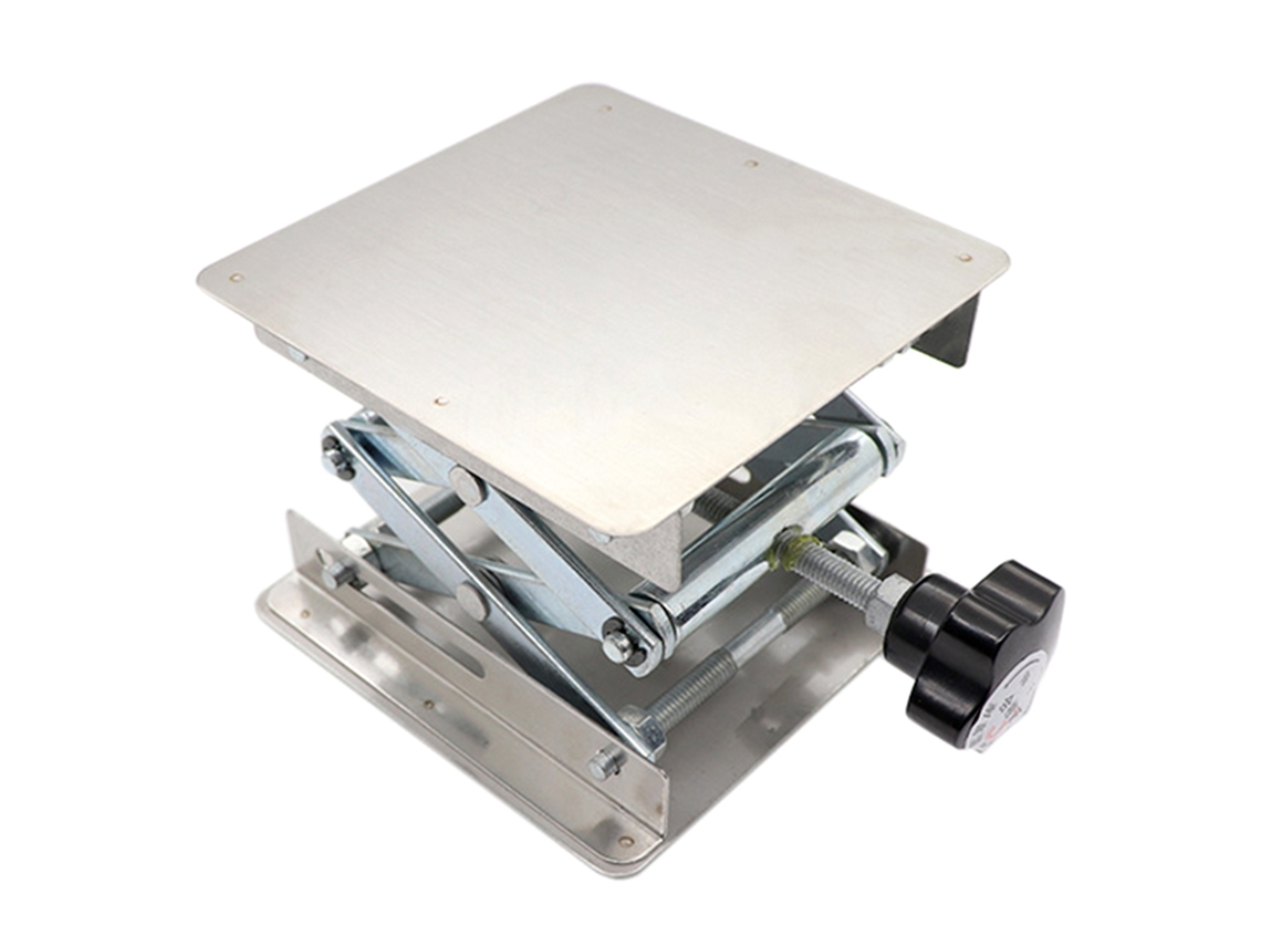 Plataforma De Mesa Elevadora Portátil Pequeña De Acero Inoxidable Para Laboratorios De Química, Biología Y Soldadura.