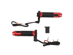 2026-asa De Mano Caliente Para Moto 3 Marchas Anti-deslizante Aleación De Aluminio Abs 22mm Mango Caliente 12v Rojo