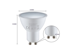 Bombilla inteligente Wifi 2026 de 5 W, LED RGB, 2800 K/6200 K, control remoto por app/voz, compatible con Alexa Home.