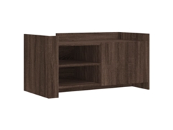 Maison Exclusive - Mesa De Centro Madera De Ingeniería Marrón Roble 100x50x50 Cm