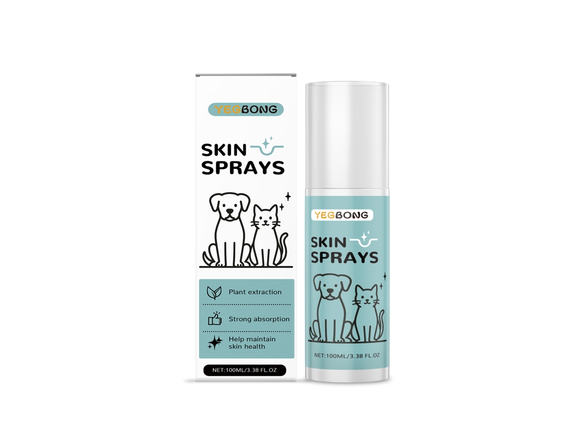 Spray calmante para la piel de las mascotas, alivio suave para perros y gatos, cuidado y limpieza.