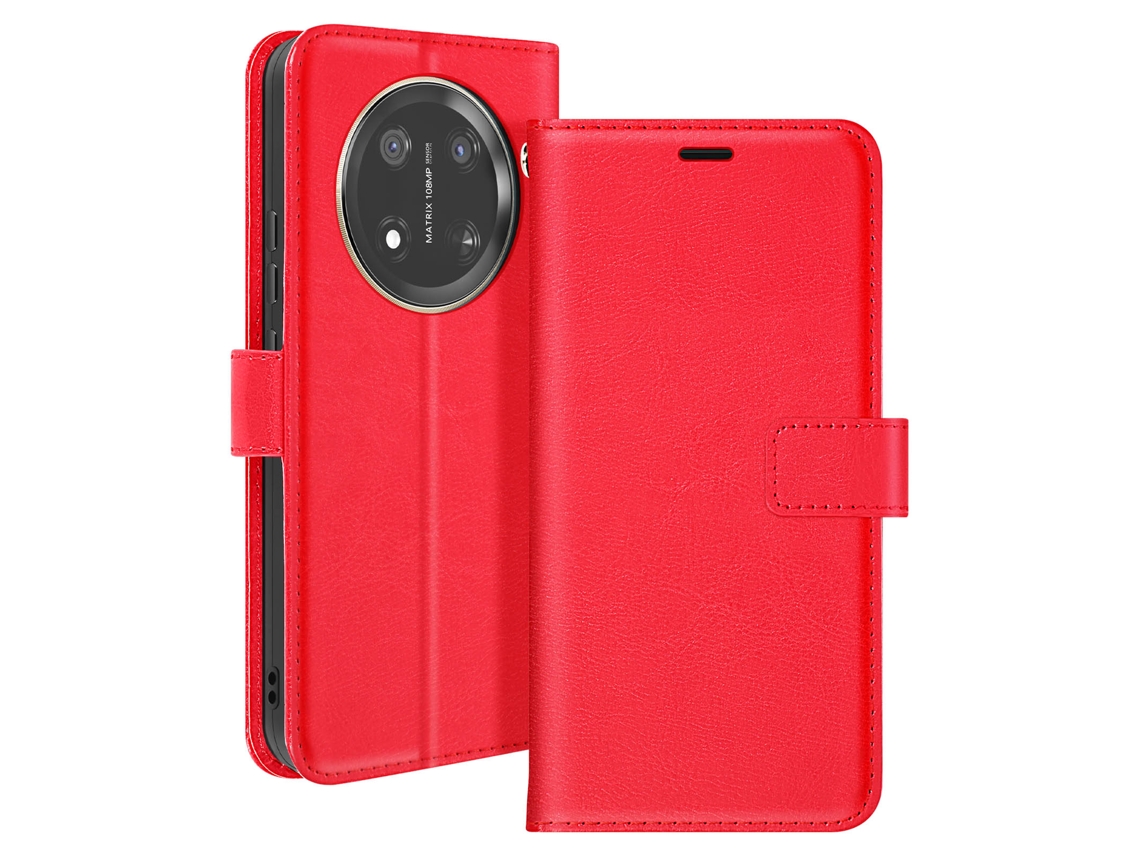 Colgante Cierre Protección Para Honor Honor Magic 7 Lite Mayaxess Piel Rojo