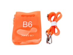 Bolsa de peluquería naranja con funda ajustable para tijeras.