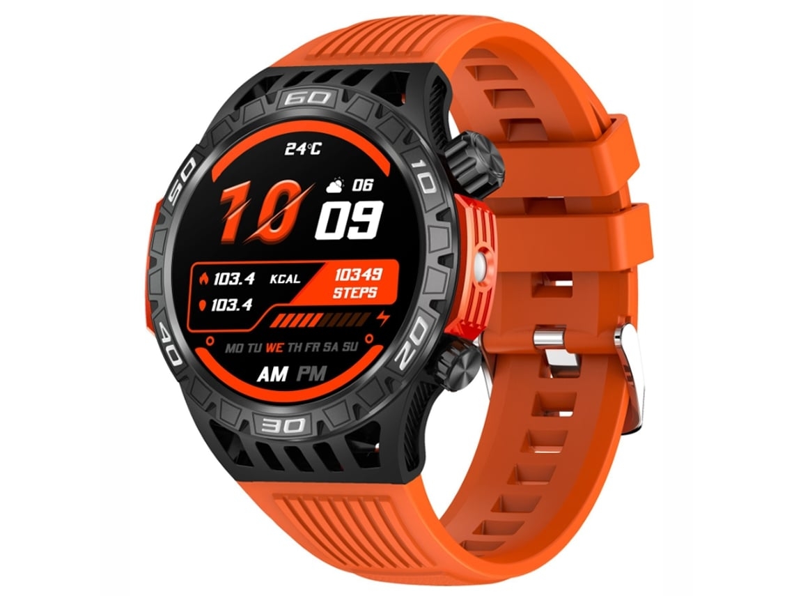Reloj inteligente con brújula, linterna, llamada Bluetooth, notificación de flash de llamada entrante, seguimiento de deportes al aire libre y monitoreo de canales.