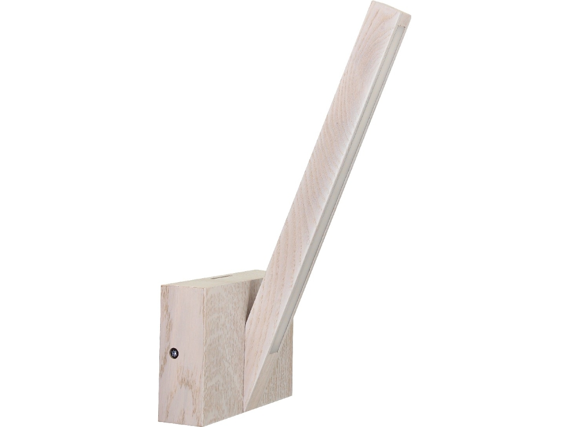 Lámpara de Pared HOMEMANIA Linus Madera Moderna (Marrón - Madera - 16 x 15 x 30 cm)