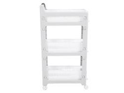 Carrito De Almacenamiento Con Diseño De Cesta Extraíble, Rueda Universal, Organizador De Almacenamiento De Gran Capacidad Con Freno Para El Hogar, 3
