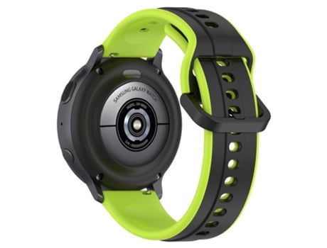 Correa de Silicona dos colores 20mm para Samsung Galaxy Watch Active2 44mm 40mm - negro/cal