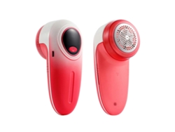 Quitapelusas eléctrico recargable de 500 mAh para telas, ideal para ropa, inalámbrico y portátil. Rosewell (rojo)