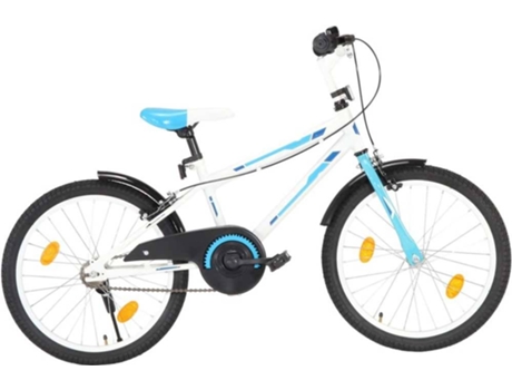 Bicicleta Infantil Vidaxl blanco y azul edad 6 20
