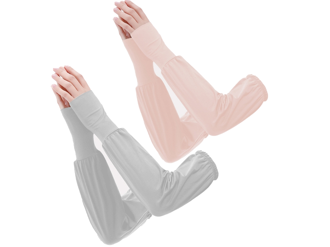 Pares de mangas de protección solar UV para hombres y mujeres, mangas deportivas refrescantes UPF 50 para fútbol y golf.