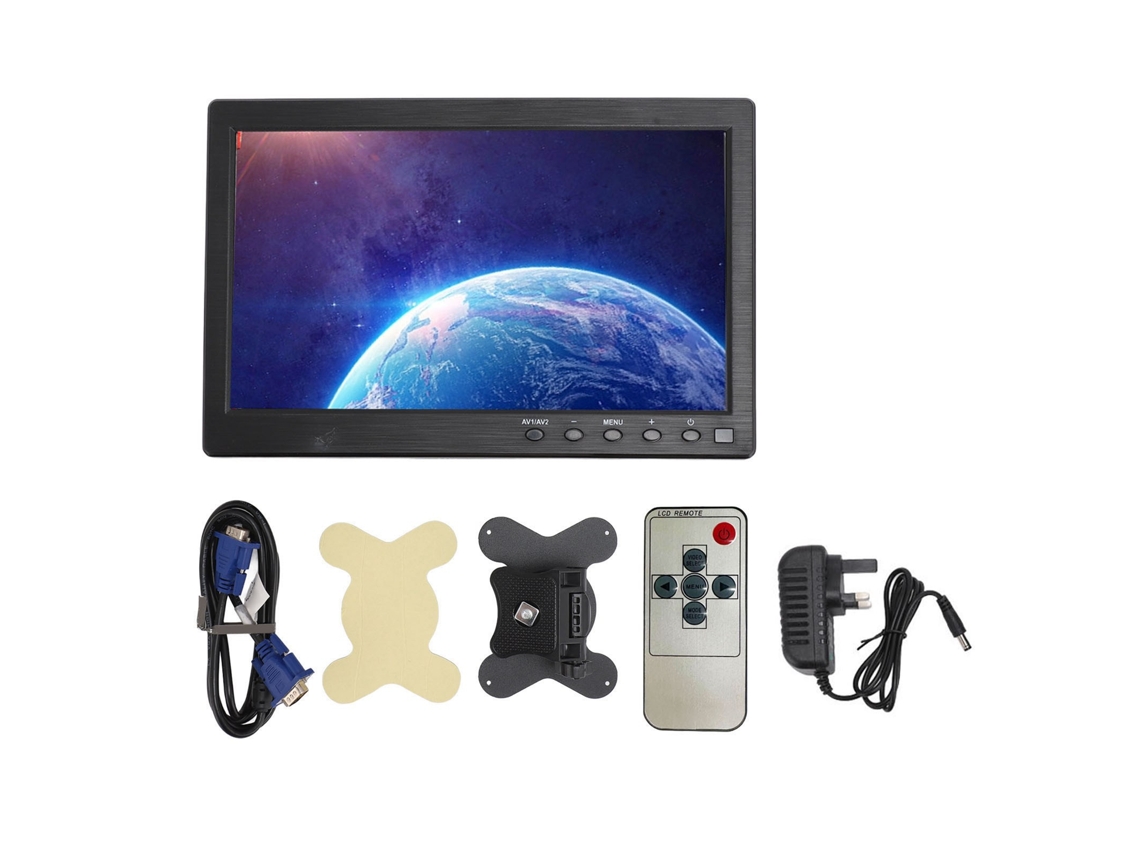 Monitor Usb Portátil Hd Ips De 10.1 Pulgadas 1024x600 Para Pc Cctv Pos Con Enchufe Uk