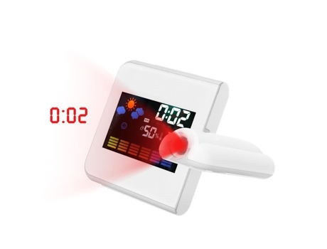 HURRISE Despertador Digital Termómetro Reloj Proyección Interna
