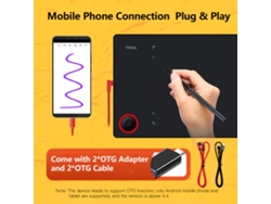 Tableta Gráfica Profesional Con Control Giratorio, Sin Batería, 8192 Niveles, Compatible Con Pc/portátil/smartphone.