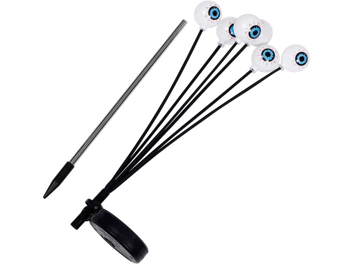 Lámpara Solar Con Forma De Ojo Para Decoraciones De Halloween Al Aire Libre, Jardín, Entrada De Vehículos, Estacas Luminosas Festivas Con Forma De Ojos.