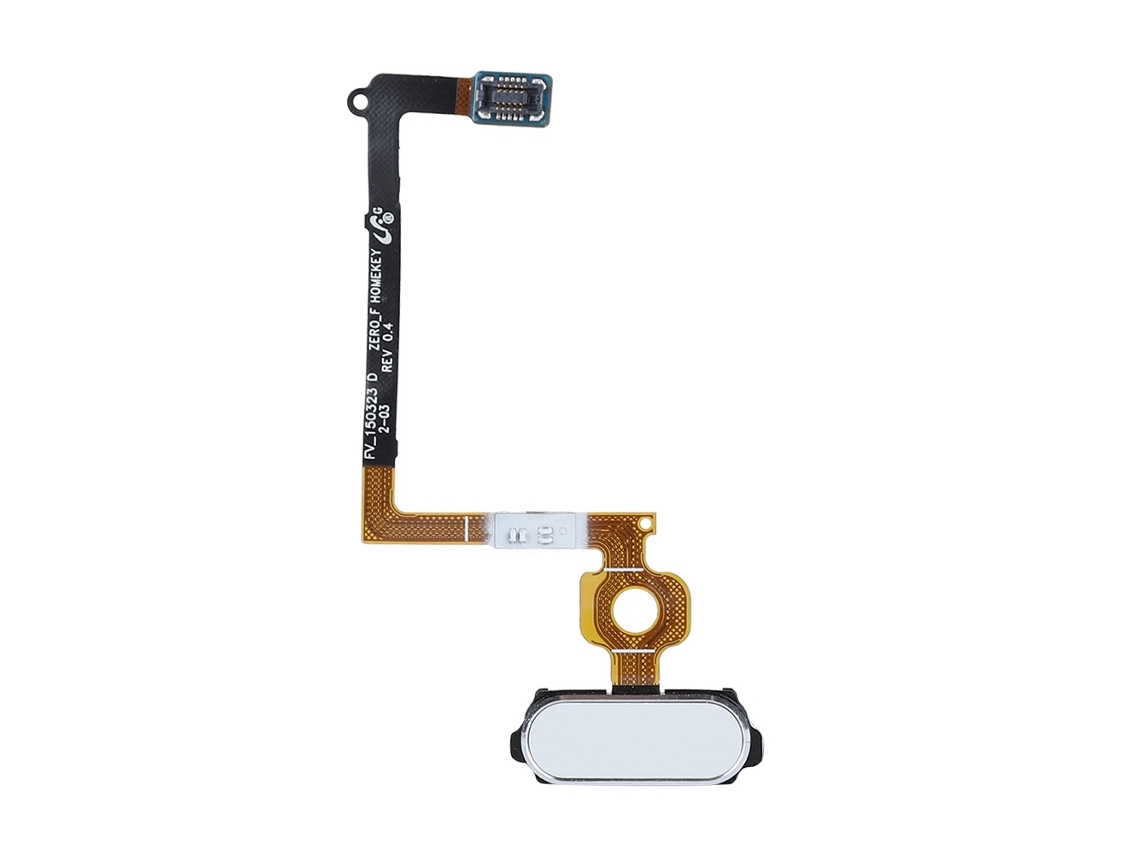 Cable Flexible Del Botón Home De Reemplazo Con Sensor De Huellas Dactilares Para Samsung Galaxy S6 Blanco