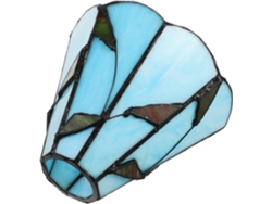 Difusor De Luz Decorativo De Cristal Azul De Estilo Victoriano Para Lámparas De Pared, Techo Y Colgantes.