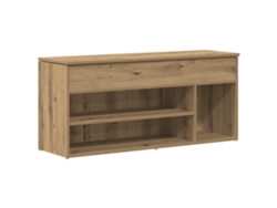 Maison Exclusive - Mueble Zapatero Madera Ingeniería Roble Artisan 102x30,5x45 Cm