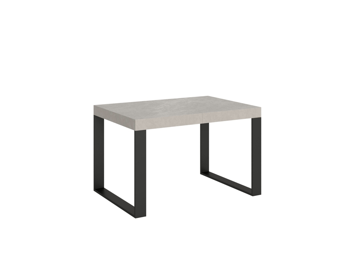 Mesa extensible 120/380x90 cm Tecno Cashmere Patas Antracita Itamoby