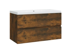 Mueble Con Lavabo VIDAXL Marrón Madera contrachapada (80x38.5x45 cm)