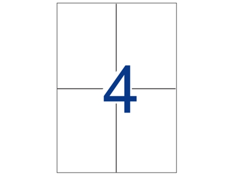 Etiquetas Adhesivas Multi3 Rectas 500 Hojas APLI (Blanco - 105 X 148 mm)