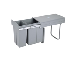 Papeleras debajo del fregadero, 8 l, 5 l, extraíbles, con tapa Wellhome