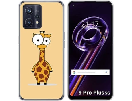 Carcasa para Realme 9 Pro Plus 5G TUMUNDOSMARTPHONE Dibujos Jirafa Multicolor