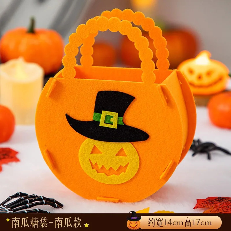 Bolsa de dulces de Halloween, calabaza, bruja, murciélago, fantasma, bolsa de regalo para fiestas infantiles, Viewleaf