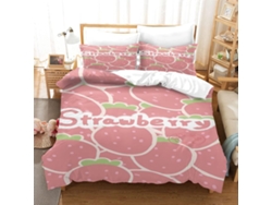 Funda Nórdica Microfibra Juego Ropa Cama Estampado Funda Juego Almohada 140x200cm 140 X 200 Cm 65