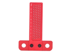 Escuadra En T De Aleación De Aluminio De 100 Mm Para Carpintería, Marcado Y Posicionamiento De Agujeros.