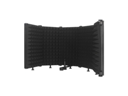 Panel Acústico Portátil Ajustable Para Grabación Vocal Con Aislamiento De Sonido Y Protector De Micrófono.