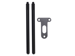 Barra cortavientos de aluminio para alarma intermitente.