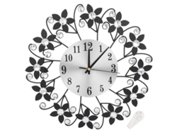 2026 Store-reloj De Pared De Metal Moderno Cristal Decoración Hogar Oficina Silencioso
